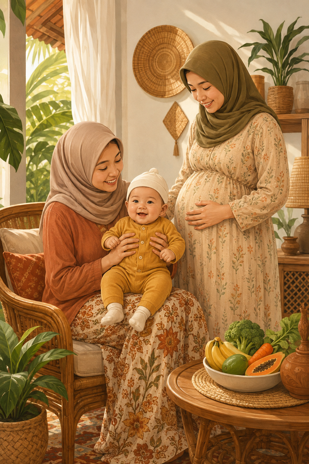 Ilustrasi Ibu Hamil & Menyusui